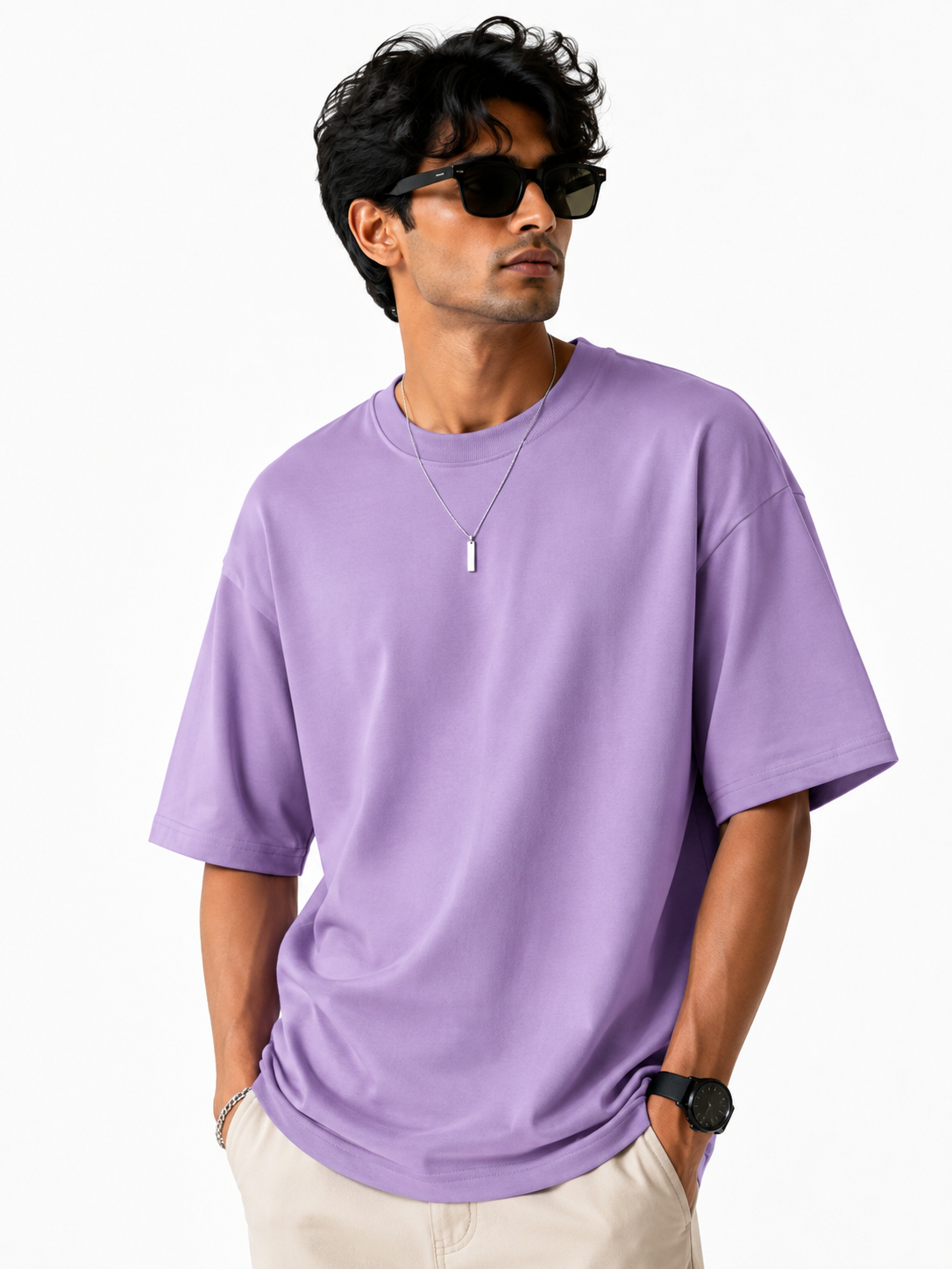 PLAIN OVERSIZED T-SHIRT