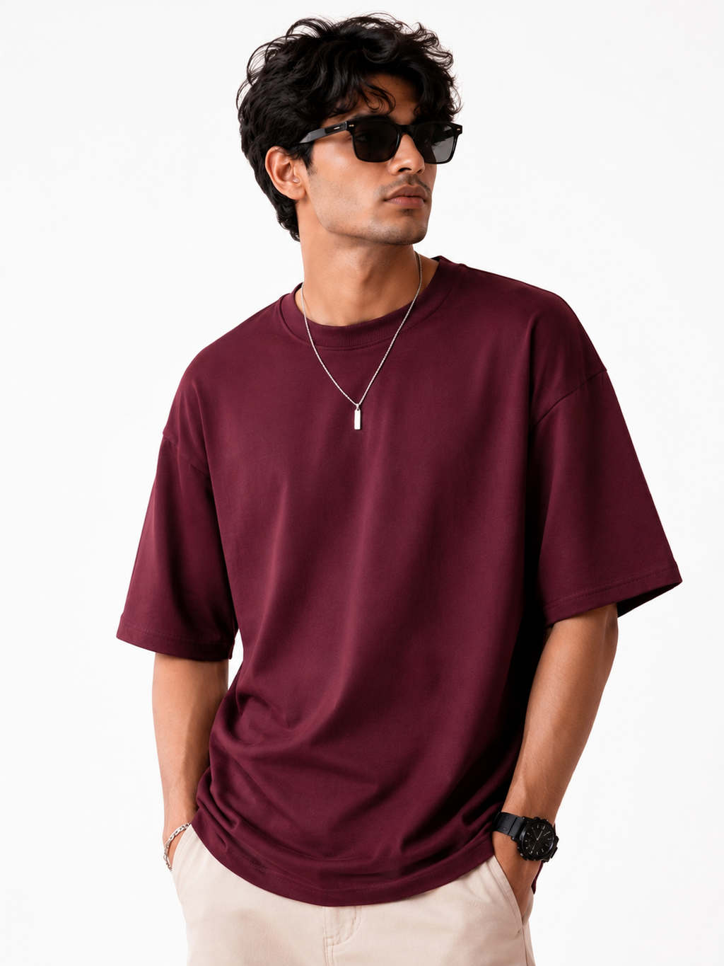 PLAIN OVERSIZED T-SHIRT