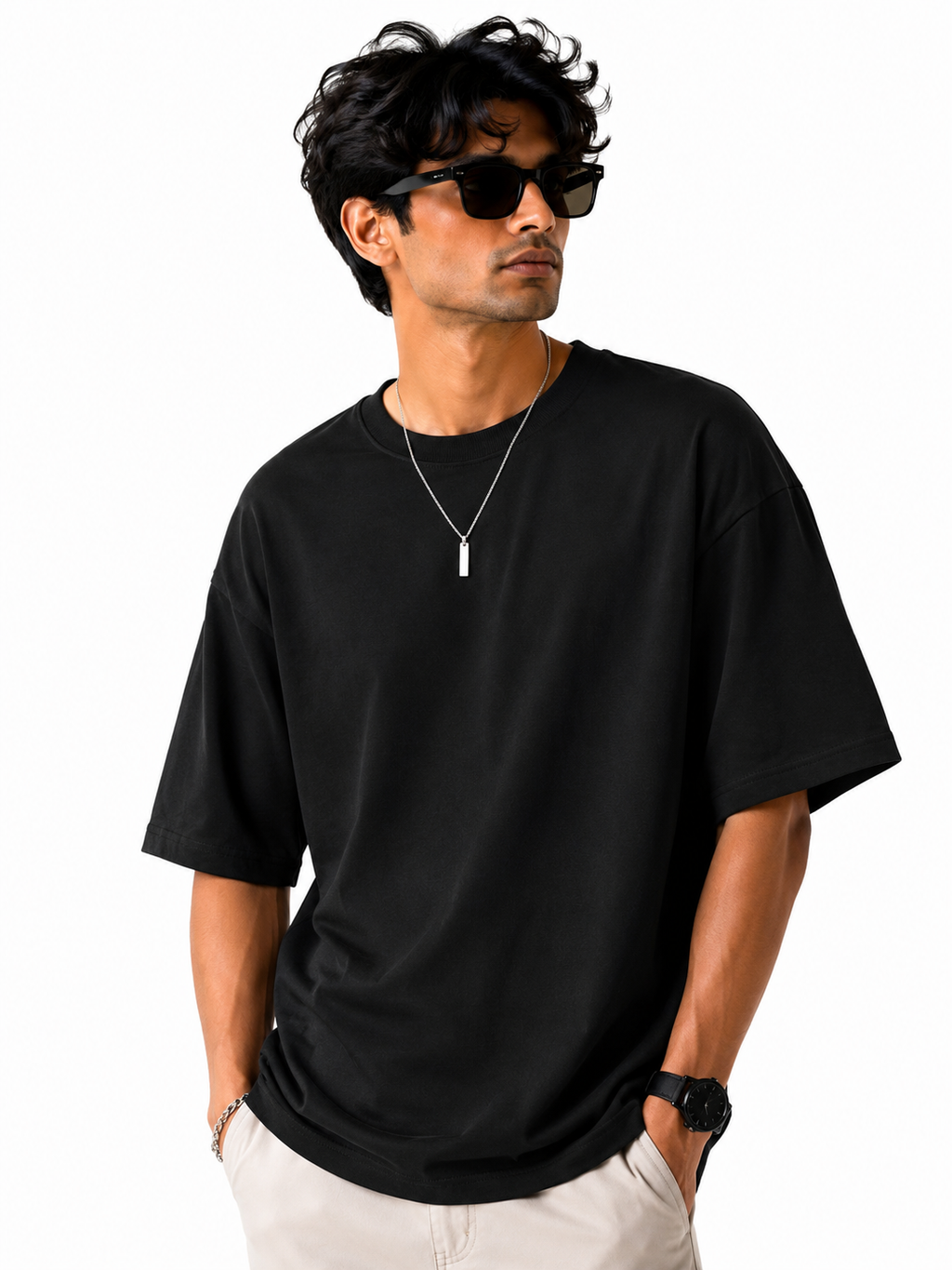 PLAIN OVERSIZED T-SHIRT