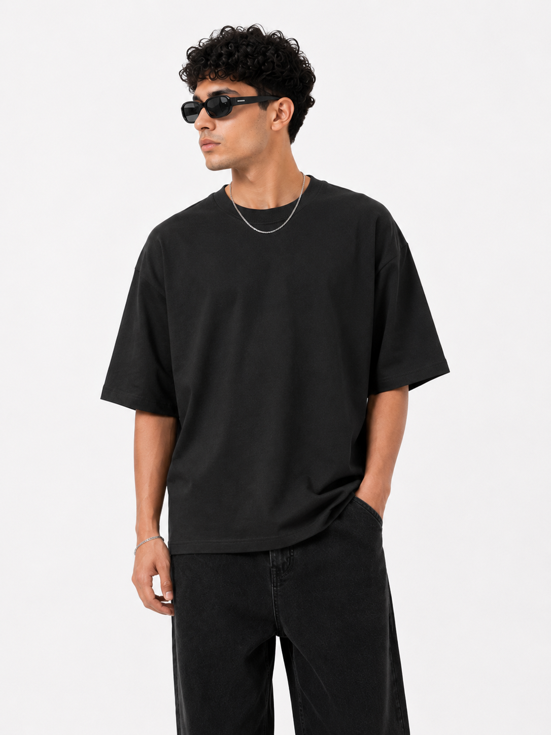 PLAIN OVERSIZED T-SHIRT