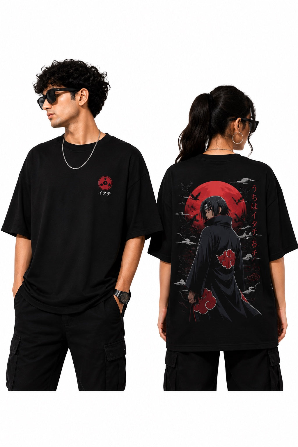 Oversized HITACHI ANIME PRINTED T SHIRT