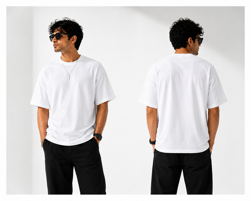 Down shoulder oversized
